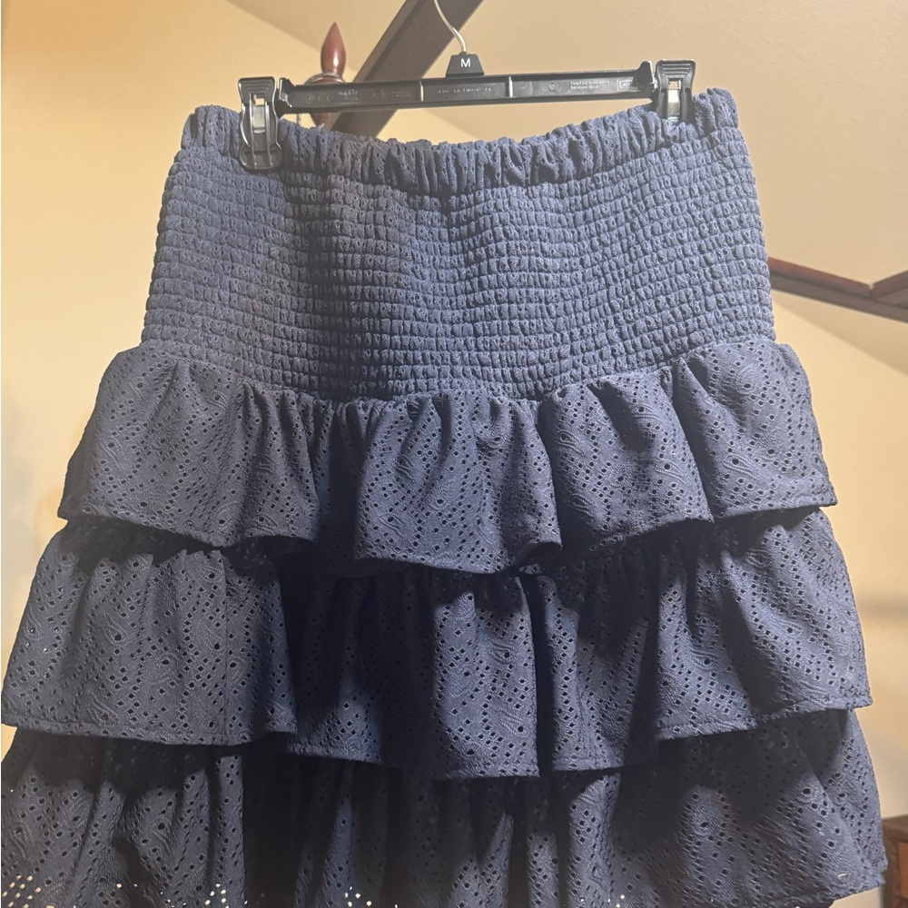 MICHAEL Michael Kors Blue Bubble Mini Skirt